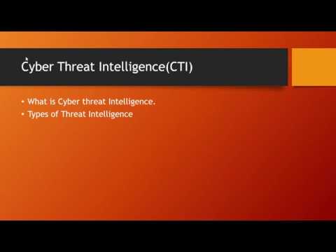 Cyber Threat Intelligence