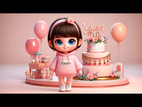 Happy Birthday Yocelin Nursery Rhymes. (Funny happy birthday song for kids)