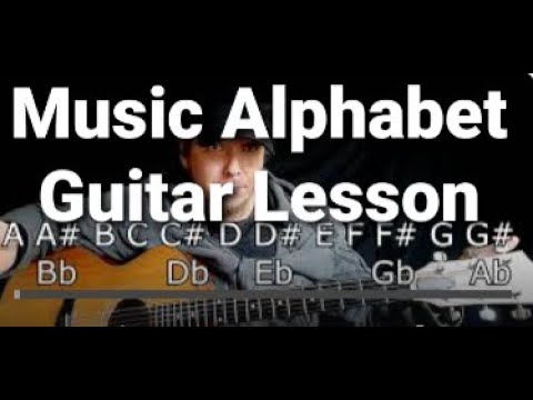 Music Alphabet Guitar Lesson - Basic Music Theory - Explained