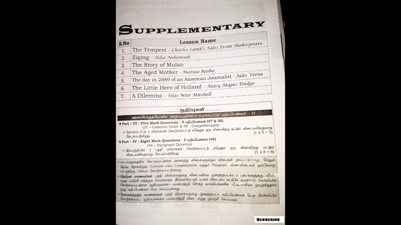 10th std |•WAY TO SUCCESS• | •Supplementary paragraphs•