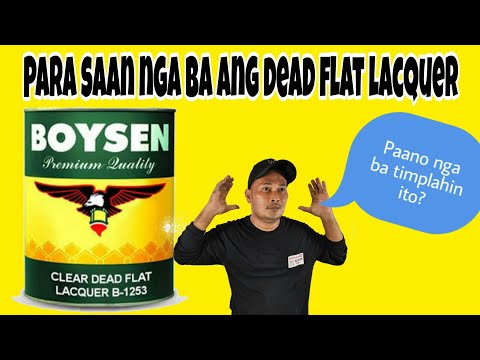PAANO TIMPLAHIN ANG DEAD FLAT FINISH / HOW TO MIX DEAD FLAT FINISH