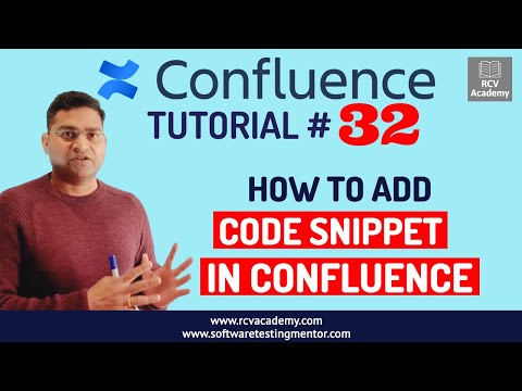 Confluence Tutorial #32 - How to add Code Snippet in Confluence