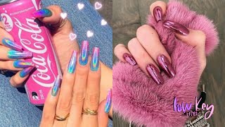 🤍✨NAILS OF INSTAGRAM ✨🤍Chrome Acrylic Nails Compilation | LOW KEY EXTRA EDITION