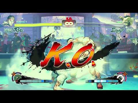 Super Street Fighter 4: Arcade Edition - Ryu VS Zangief (HARDEST)