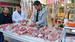 KADINLAR PAZARINDA ET NEREDEN ALINIR? Sam Et, Kasap Ümit Erkoyuncu, Harbiyiyorum