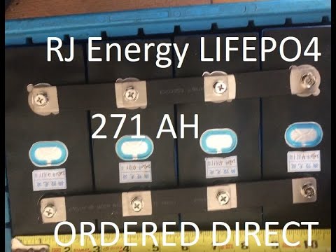 RJ Energy LiFePO4 Lithium Battery 271AH 4S Ordered Direct From China DIY Install on Sailboat