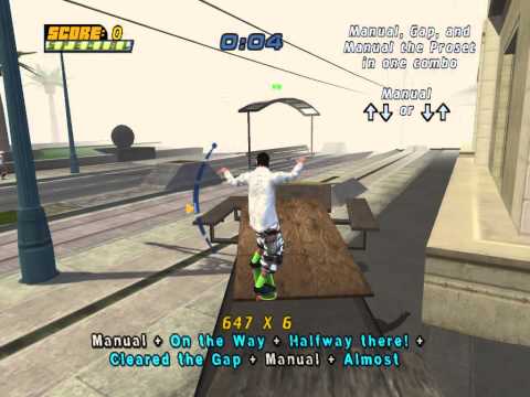 Tony Hawk Pro Skater 4 San Francisco Manual, Gap and Manual the setup