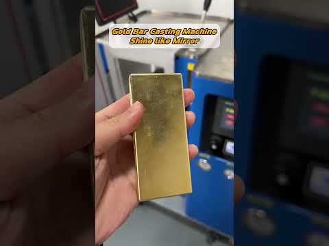 Mirror-Finish Gold Bars in One Pour | Vacuum Ingot Casting Machine