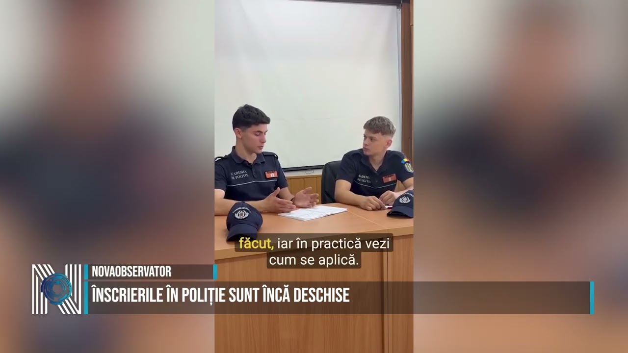 Înscrierile în Poliție sunt încă deschise