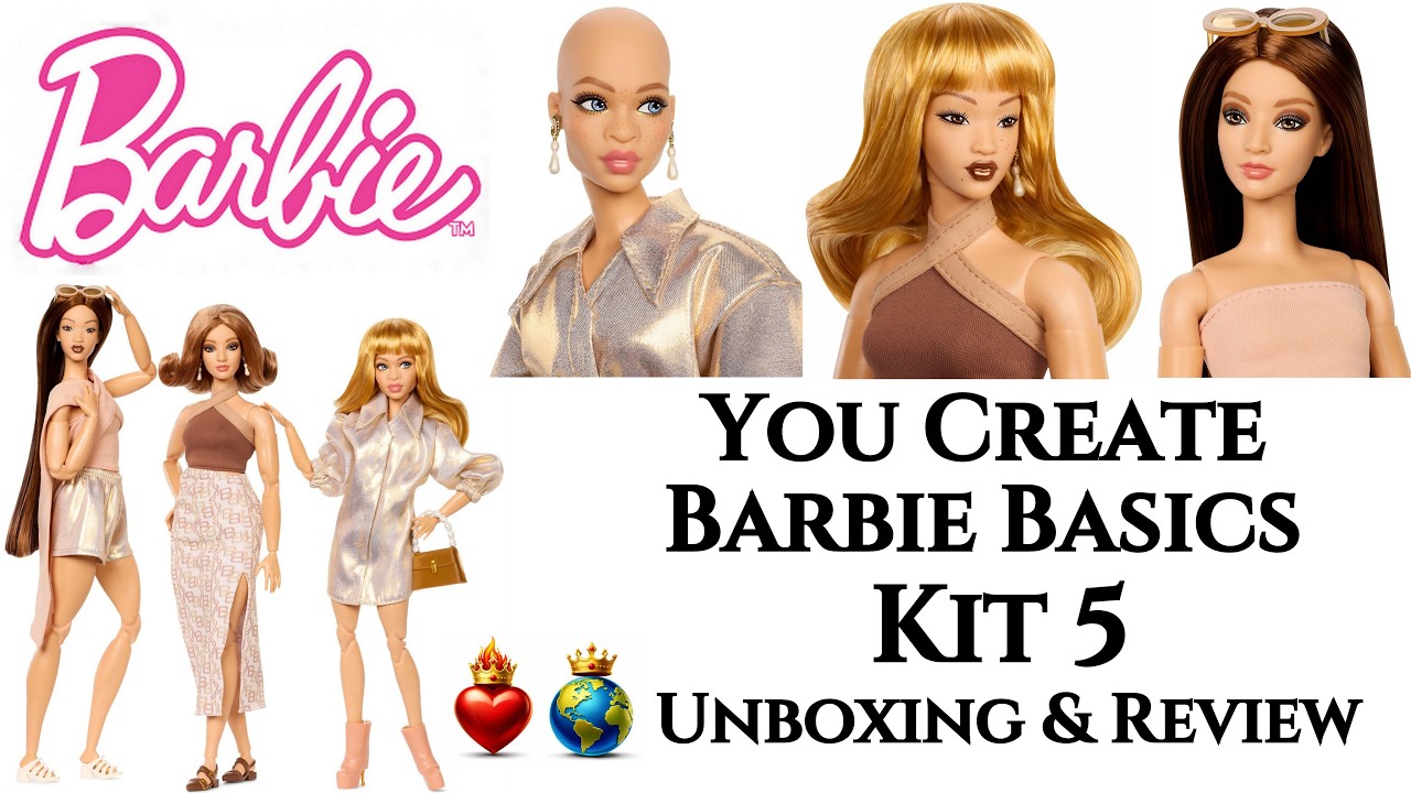 🎀 Barbie Basics You Create Deluxe Kit #5 Unboxing & Review! Endless Looks & Styling Fun? 😅 👑 ECW 🌍