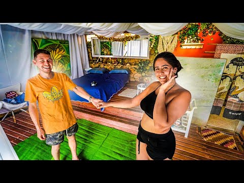 DEI O QUARTO DE CASAL PRA ELES * quarto Mais romântico da ilha 🏝 *