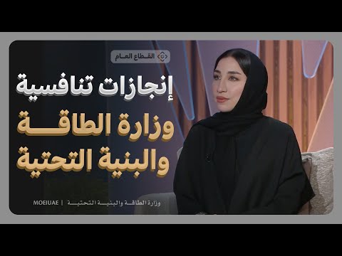 ليلى البلوشي في لقاء على قناة سما دبي للحديث حول انجازات وزارة الطاقة والبنية التحتية التنافسية