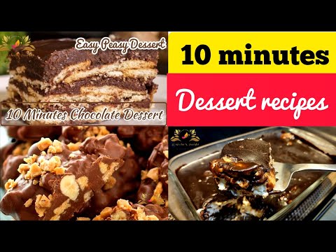 10 Minute Dessert Recipes | Chocolate Dessert Recipes By Wajeeha's Insight