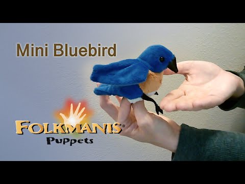 MINI BLUEBIRD FINGER PUPPET