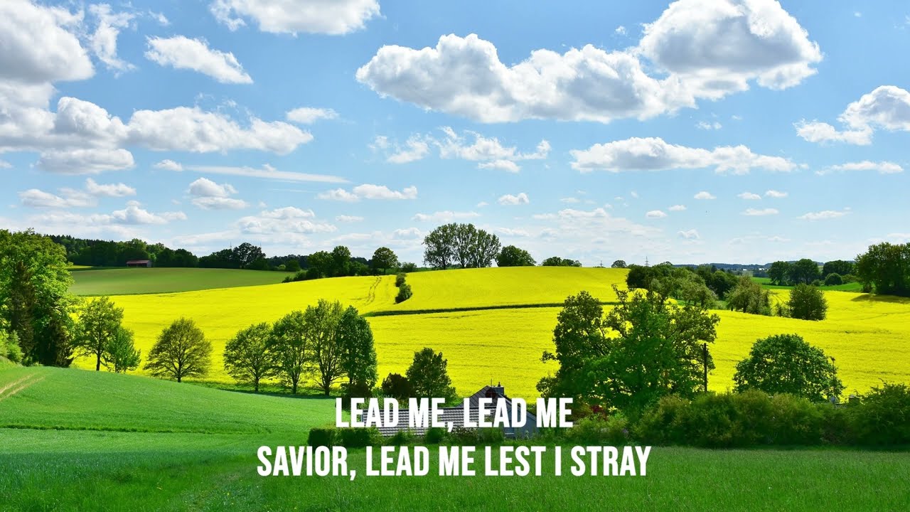Lead Me, Savior (Savior, lead me lest I stray) / piano instrumental hymn with lyrics