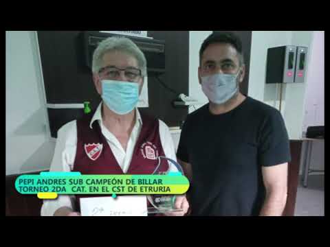 Billar 5 Quillas Etruria -  "Pepi" Andres sub campeón
