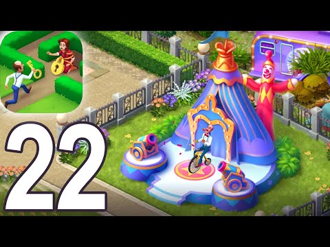 Gardenscapes - Unlock Golden Ticket - Part 22 - Gameplay Walkthrough - iOS Android