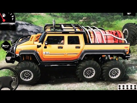 Offroad 4x4 Hammer Truck Driving ||  SUV Jeep Mountain Drive Simulator || Android GamePlay