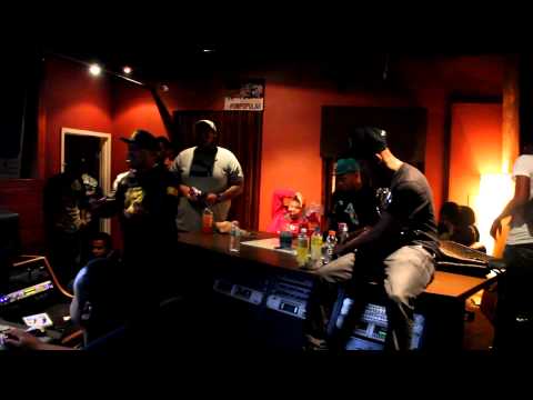Exclusive: C-class and Gillie da kid recording in Bat cave Studios in Philly