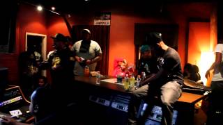 Exclusive: C-class and Gillie da kid recording in Bat cave Studios in Philly