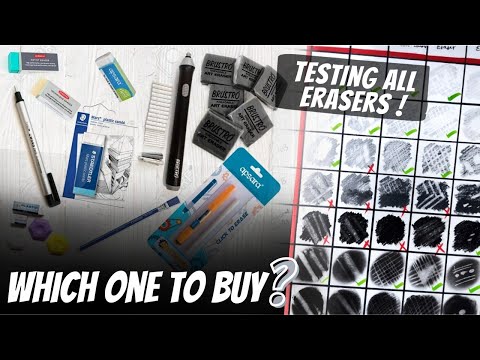 Best ERASERS for Artist | Testing All Erasers, Which ones BEST ? #eraser #artmaterials #beginners
