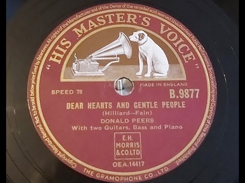 Donald Peers 'Dear Hearts And Gentle People'  1950 78 rpm
