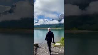 The most INSANE mountain views with those clouds 😳 #canmore #banffnationalpark #canada