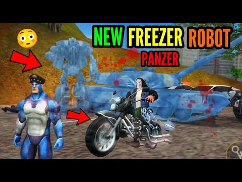 new freezer robot panzer bike 😱 new update in rope hero vice town || pagal gamerz