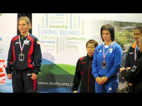 2012 Women's World Championships: 55 kg Medal Ceremony