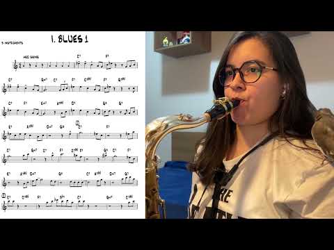 Bob Mintzer - BLUES 1 - 15 Easy Jazz Blues Funk Etudes - Tenor Saxophone