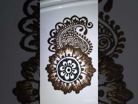 beautiful floral mehindi design #shorts