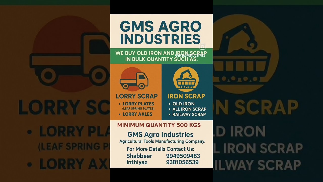 We Buy Old Iron Scrap in Bulk