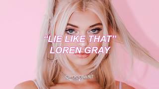 ★日本語訳★Lie like that - Loren Gray