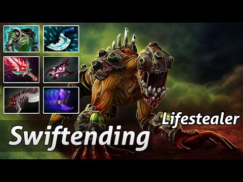 Lifestealer Pro Build Carry 1v5 immortal raid boss Vega vs Elements Dota 2