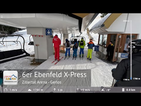 6er Ebenfeld X-Press Full Ride - Zillertal Arena | Built by Poma in 2000