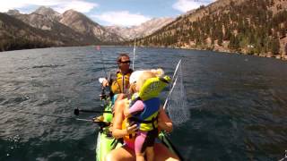 preview picture of video 'Twin Lake Kayak Downrigger Kokanee Action'