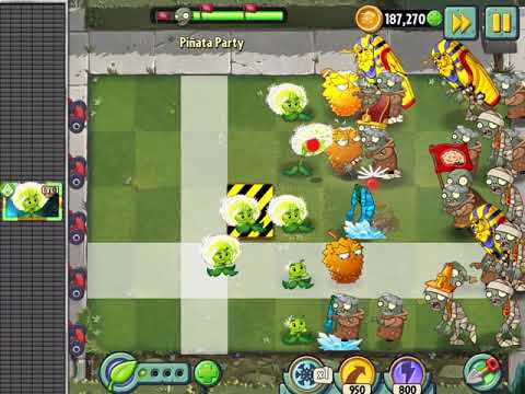 WATCH Survive and Protect Dandelion Piñata Party (Plant vs Zombies 2)