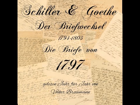 Goethe Schiller Briefwechsel 1797 (Balladenjahr Faust Wallenstein Hermann und Dorothea der Handschuh