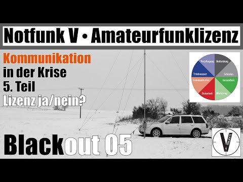 Amateur radio license yes/no? • Emergency communications V • Crisis communication • Blackout 05