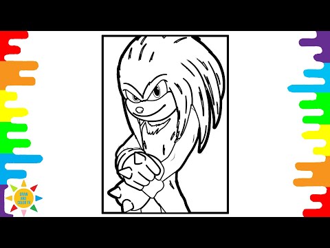 Sonic 2 Coloring Page | Mega Speed Sonic Coloring | Cartoon - On & On (feat. Daniel Levi)