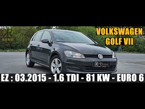 Was bekommst du für dein Geld? Volkswagen Golf 7 1.6 TDI Solider Diesel! EZ 2015 Unigrau 200.000km