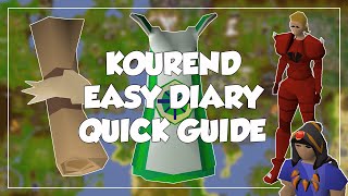 [OUTDATED] Kourend Easy Diary Quick Guide - Old School Runescape/OSRS