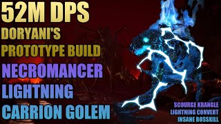 52M DPS Lightning Carrion Necromancer :o Doryani's / Scourge build !! Path of Exile 3.16 !!