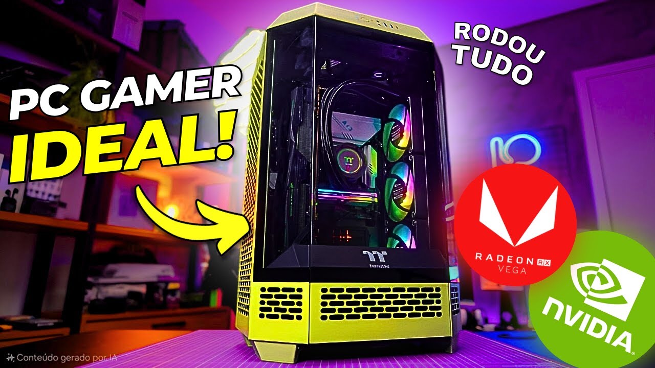 Montei o PC MELHOR GAMER IDEAL para 2025!!!  - RODA TUDO