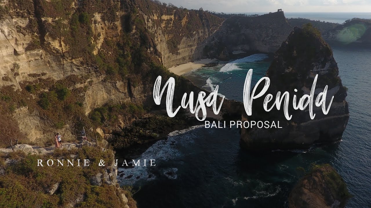 Video thumbnail: Ronnie and Jamie, aerial view of the Nusa Penida cliffs