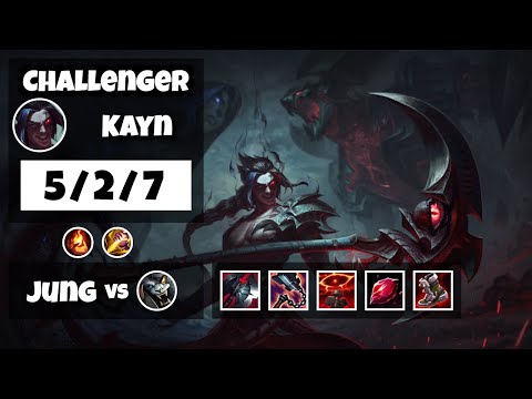 Kayn vs Rengar OCE Challenger JUNGLE (5/2/7) - v11.14