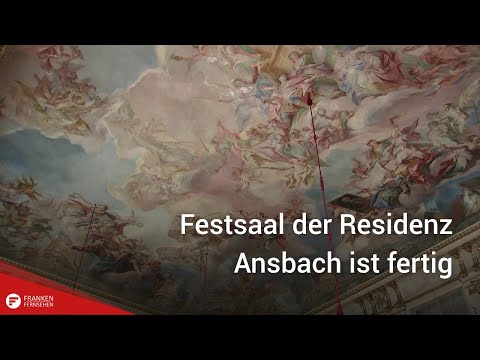 After five years of renovation: The ballroom of the Ansbach Residence is finished.
