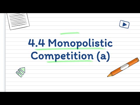 [AP Microeconomic] 4.4 Monopolistic Competition (a)