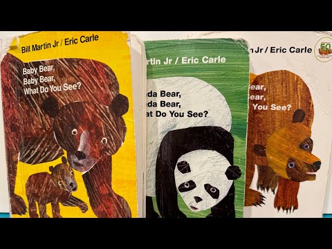 Brown Bear + Baby Bear + Panda Bear all read aloud by Dad Reads board books for kids