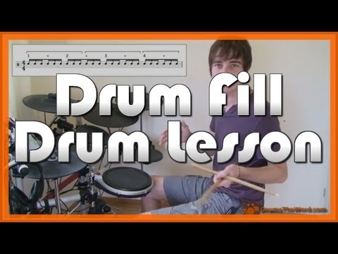 ★ Linear Style Gospel Drum Lick ★ How To Play Drum Fill